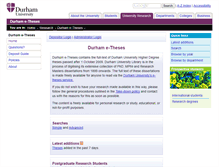 Tablet Screenshot of etheses.dur.ac.uk